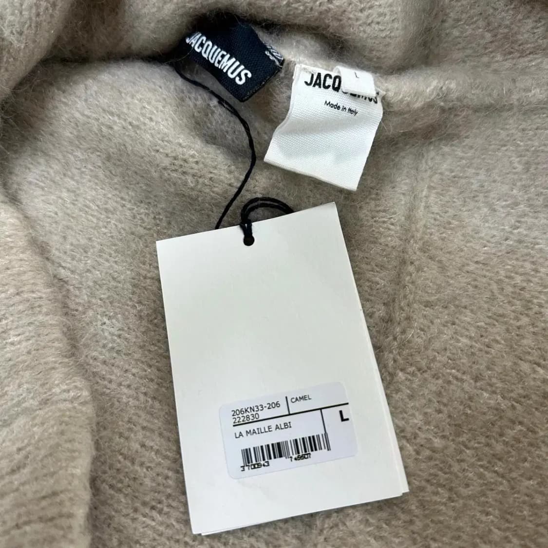 (새상품) 자크뮈스 모헤어 니트 L (카멜) 상품이미지5