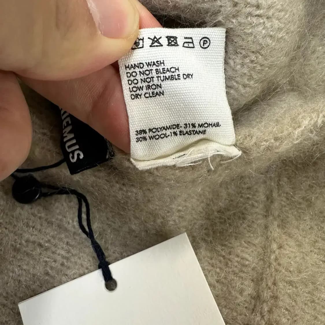 (새상품) 자크뮈스 모헤어 니트 L (카멜) 상품이미지7