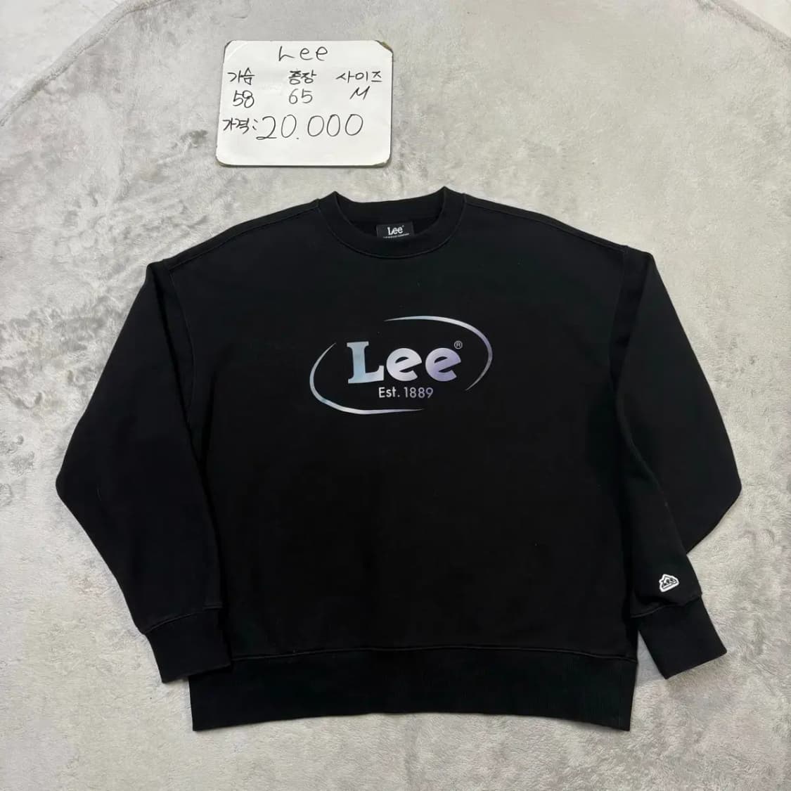 Lee 리 라운드 맨투맨 M 상품이미지1