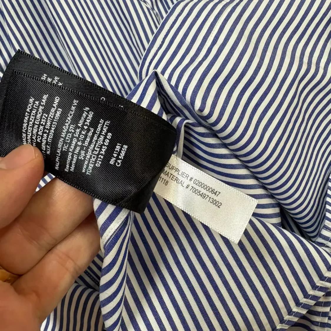 폴로 랄프로렌 블랙라벨 스트라이프 남방 약100 상품이미지6