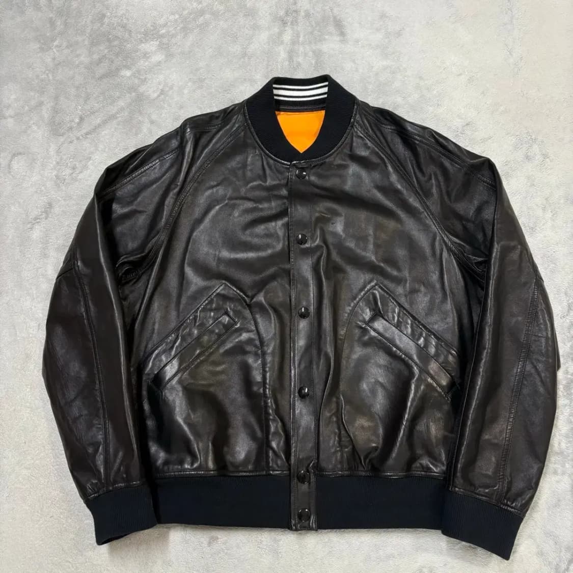 (한글택) 골든구스 100%양가죽 봄버 자켓 M 상품이미지2