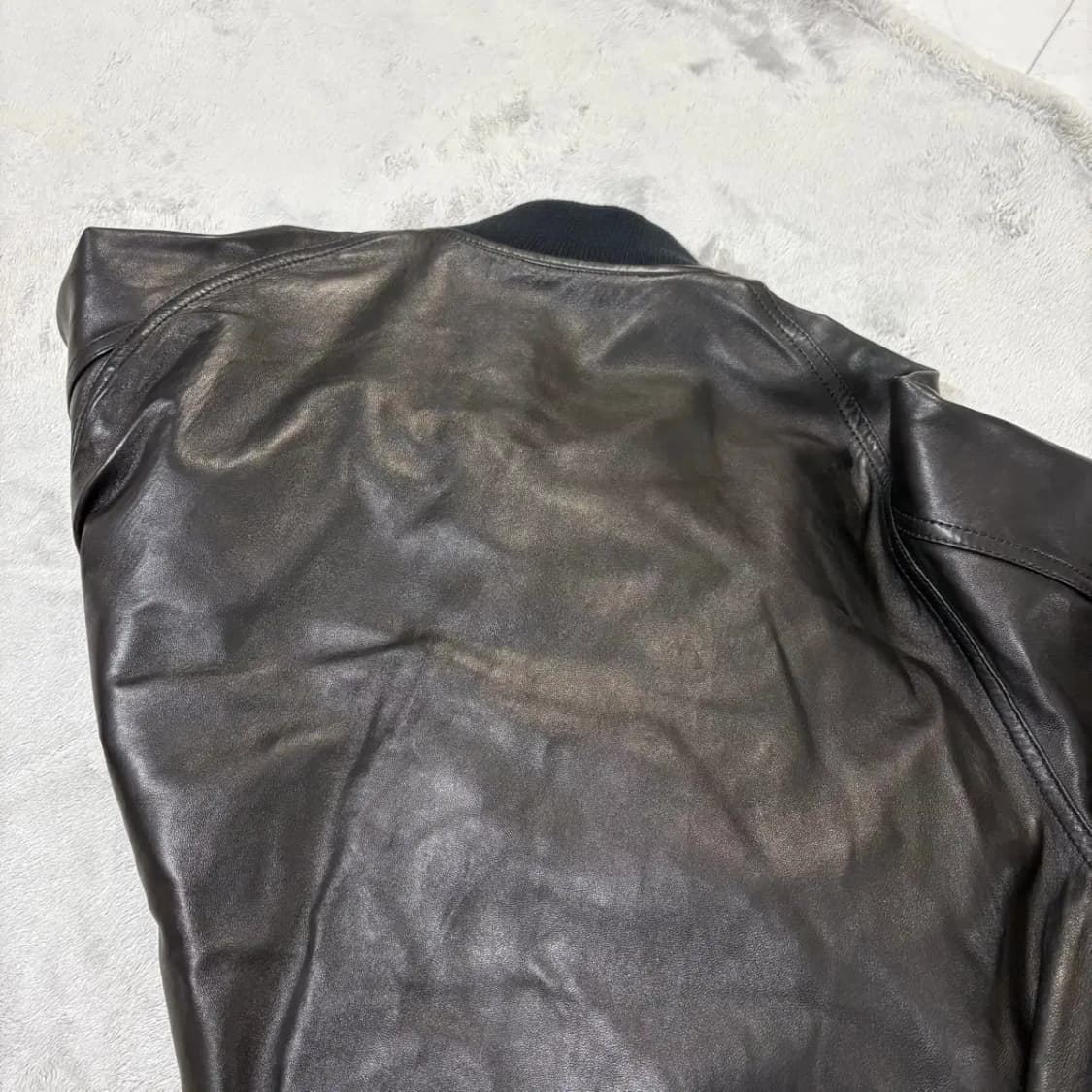 (한글택) 골든구스 100%양가죽 봄버 자켓 M 상품이미지5