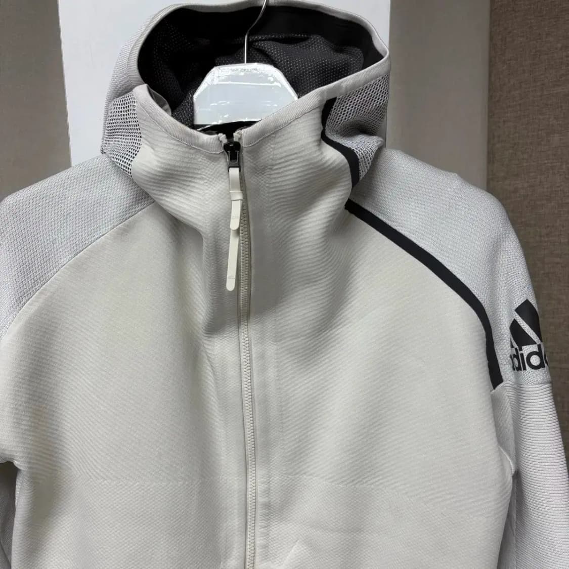 아디다스 ZNE 니트 후드집업 여성S 상품이미지3