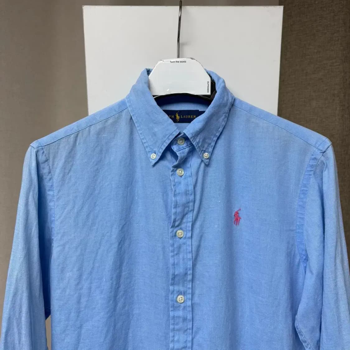 폴로 최신라벨 린넨 남방 M 상품이미지3