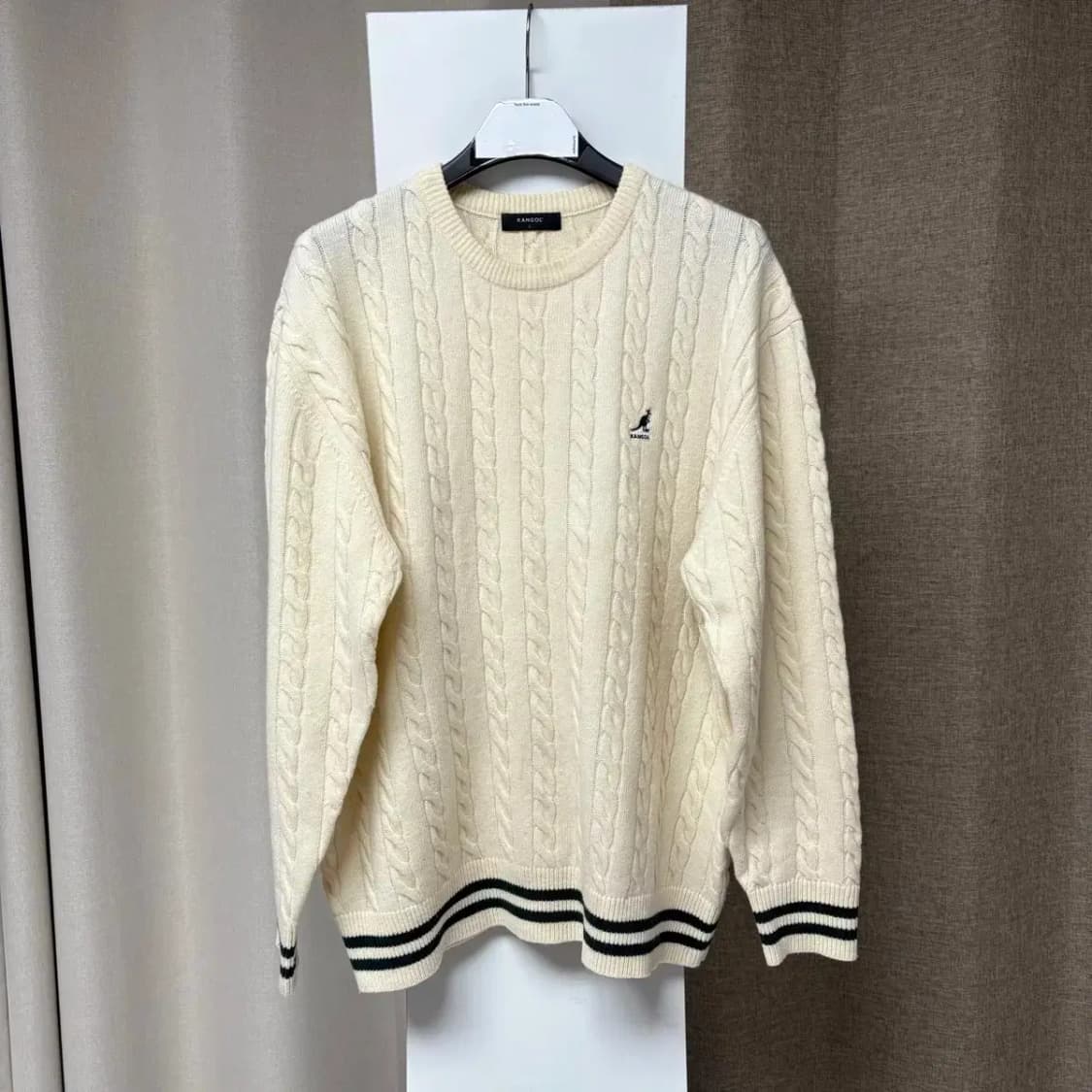 캉골 케이블 꽈배기 니트 L 상품이미지1