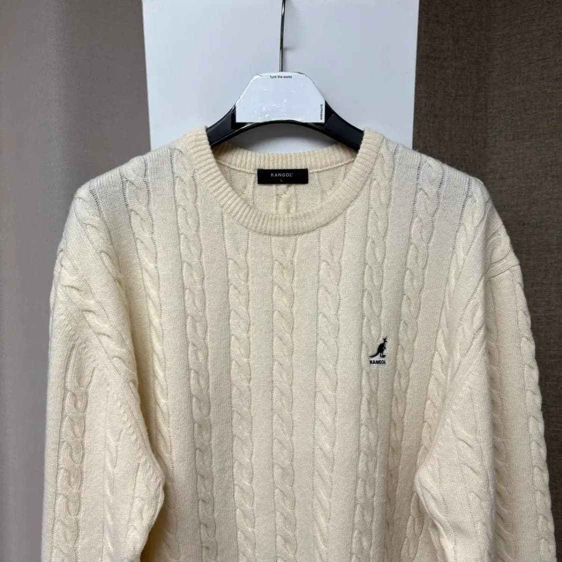 캉골 케이블 꽈배기 니트 L 상품이미지3