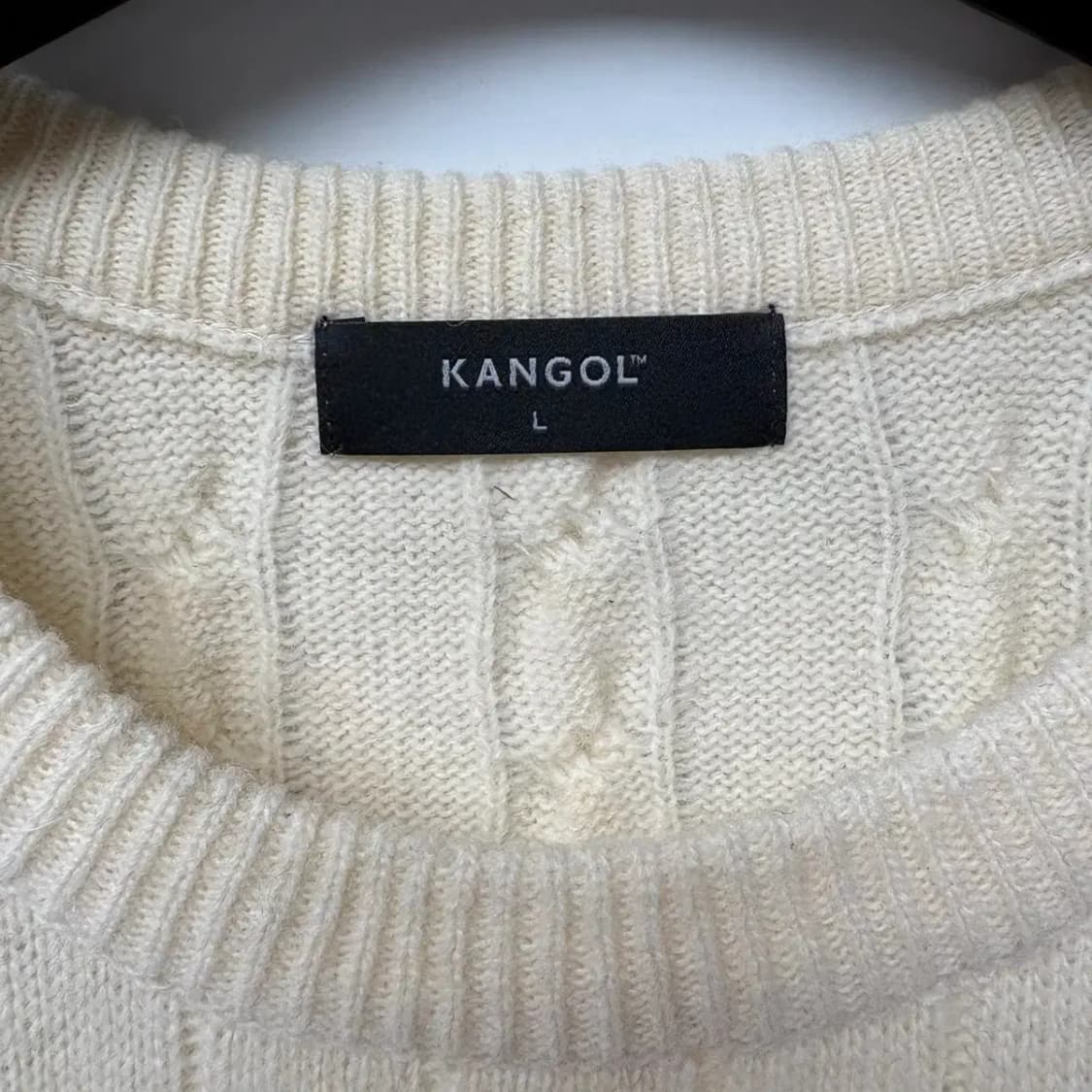 캉골 케이블 꽈배기 니트 L 상품이미지4