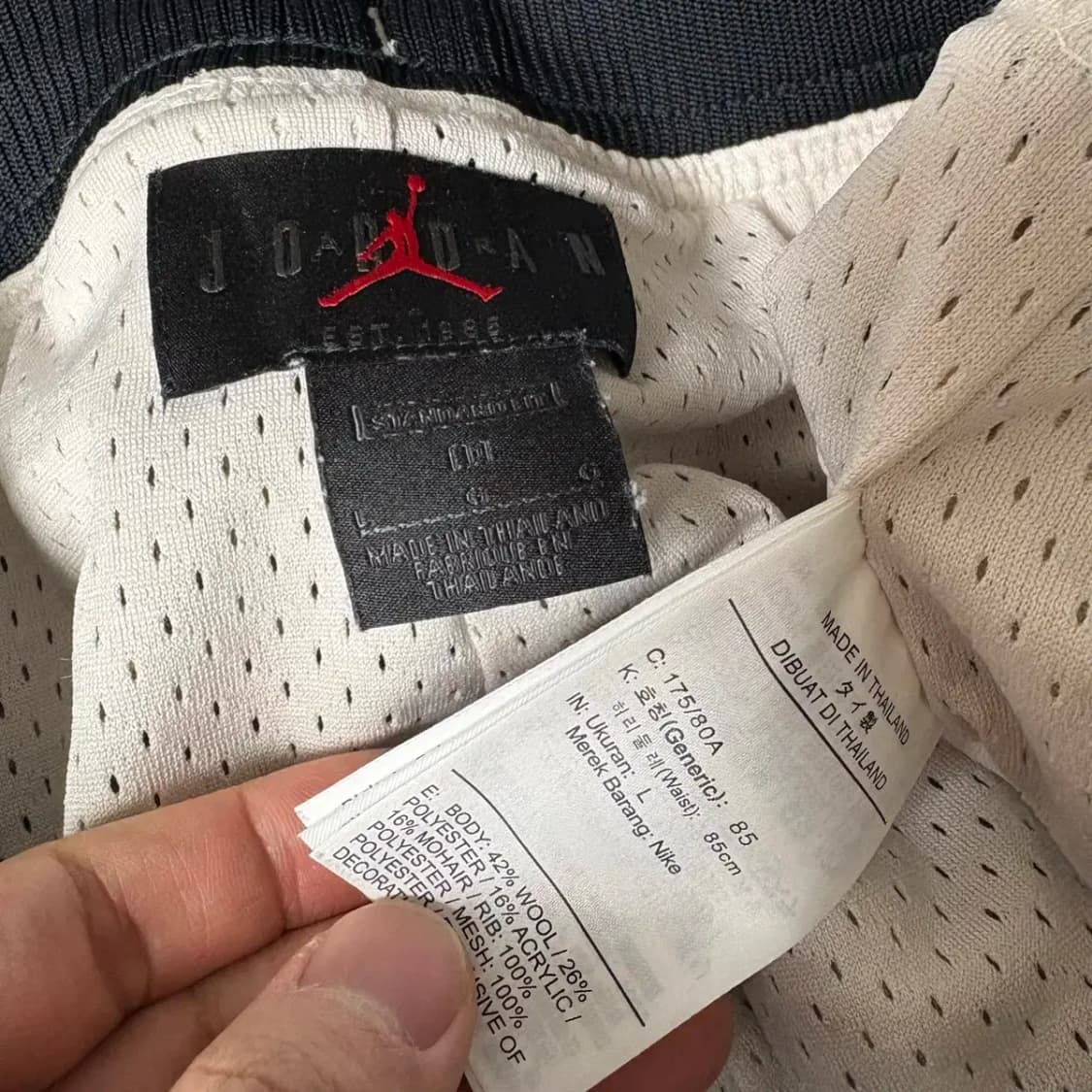 나이키 조던 울 반바지 L 상품이미지5