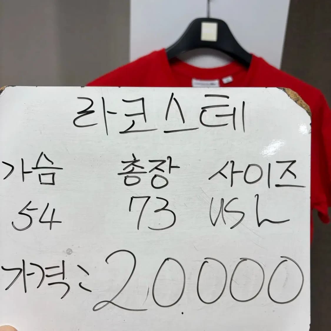 라코스테 라운드 반팔 L 상품이미지2