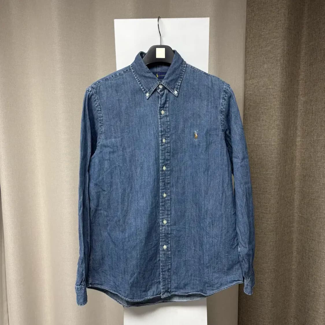 폴로 최신라벨 데님 남방 M 상품이미지1