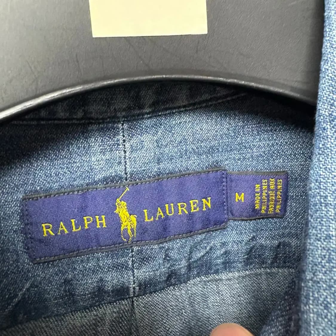 폴로 최신라벨 데님 남방 M 상품이미지4