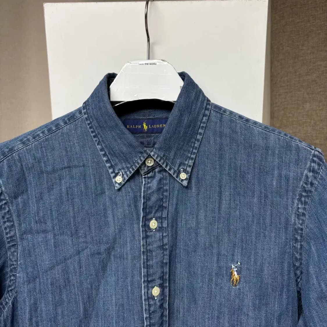 폴로 최신라벨 데님 남방 M 상품이미지2