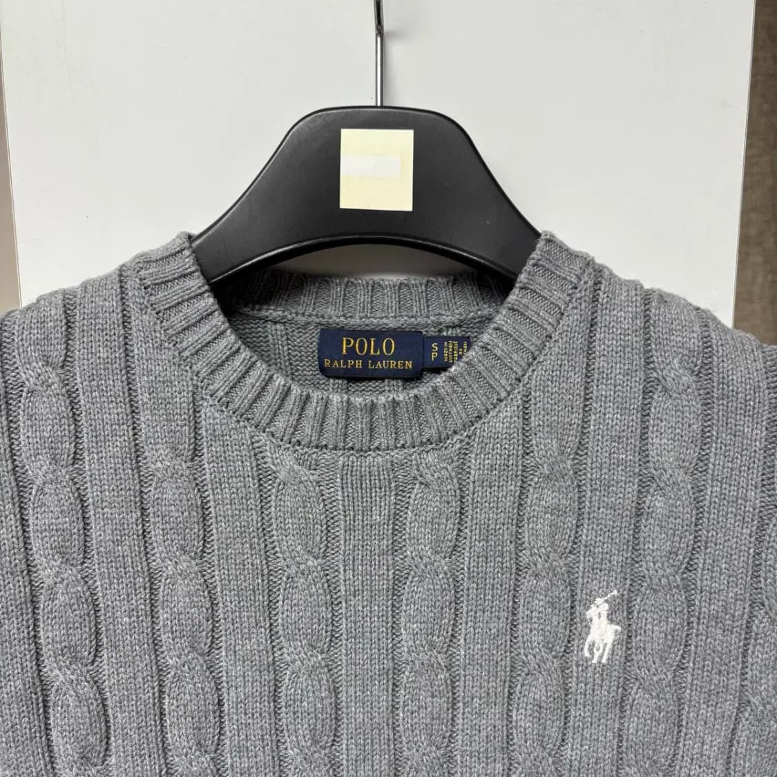 폴로 최신라벨 케이블 니트 (여성 S) 상품이미지4