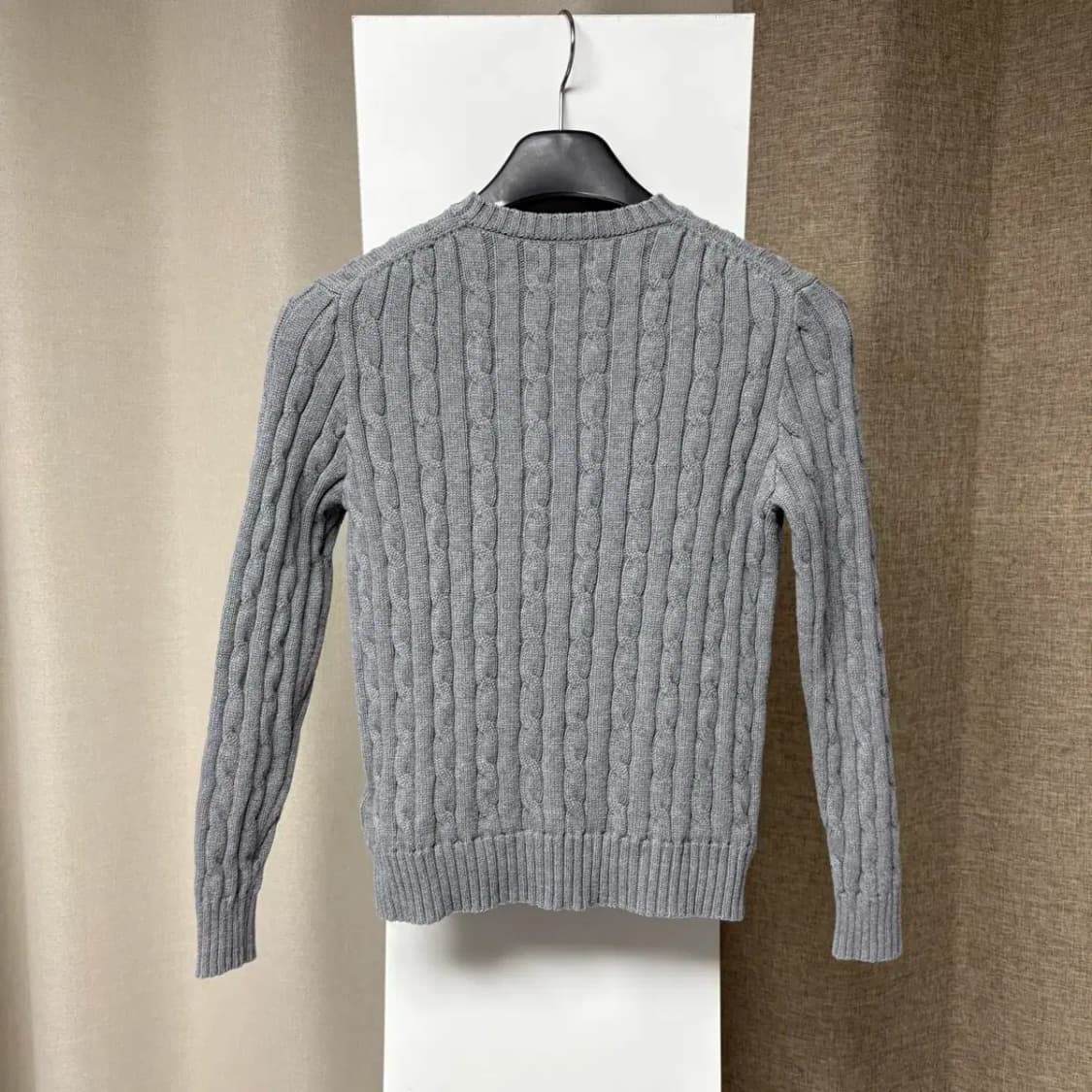 폴로 최신라벨 케이블 니트 (여성 S) 상품이미지5