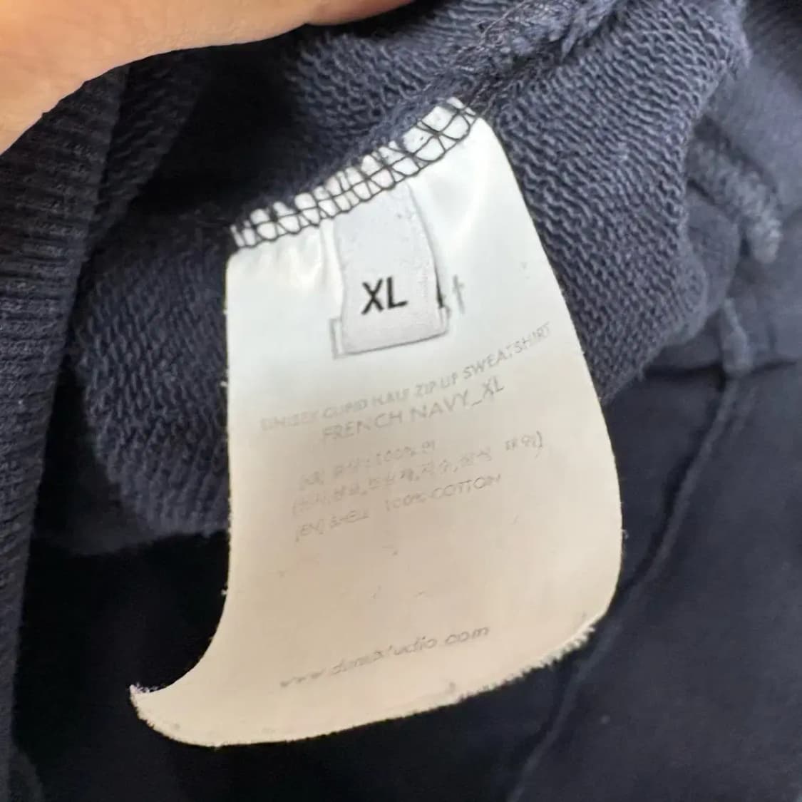 던스트 반집업 맨투맨 XL 상품이미지5