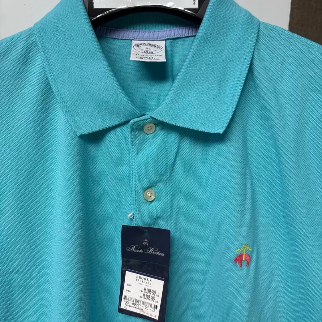(새상품) 브룩스브라더스 반팔 카라티 XL 상품이미지4