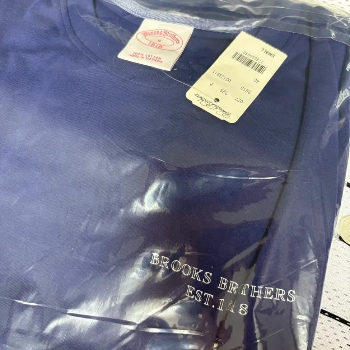 (새상품) 브룩스브라더스 라운드 반팔 S 상품이미지3