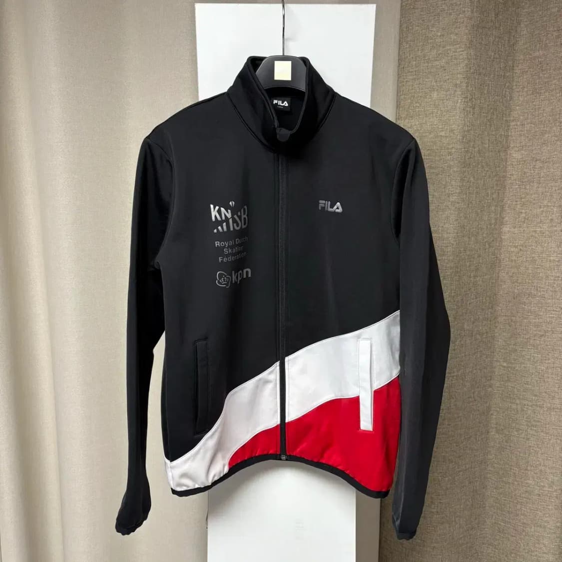 휠라 KNSB 배색 트레이닝 집업 L 상품이미지1