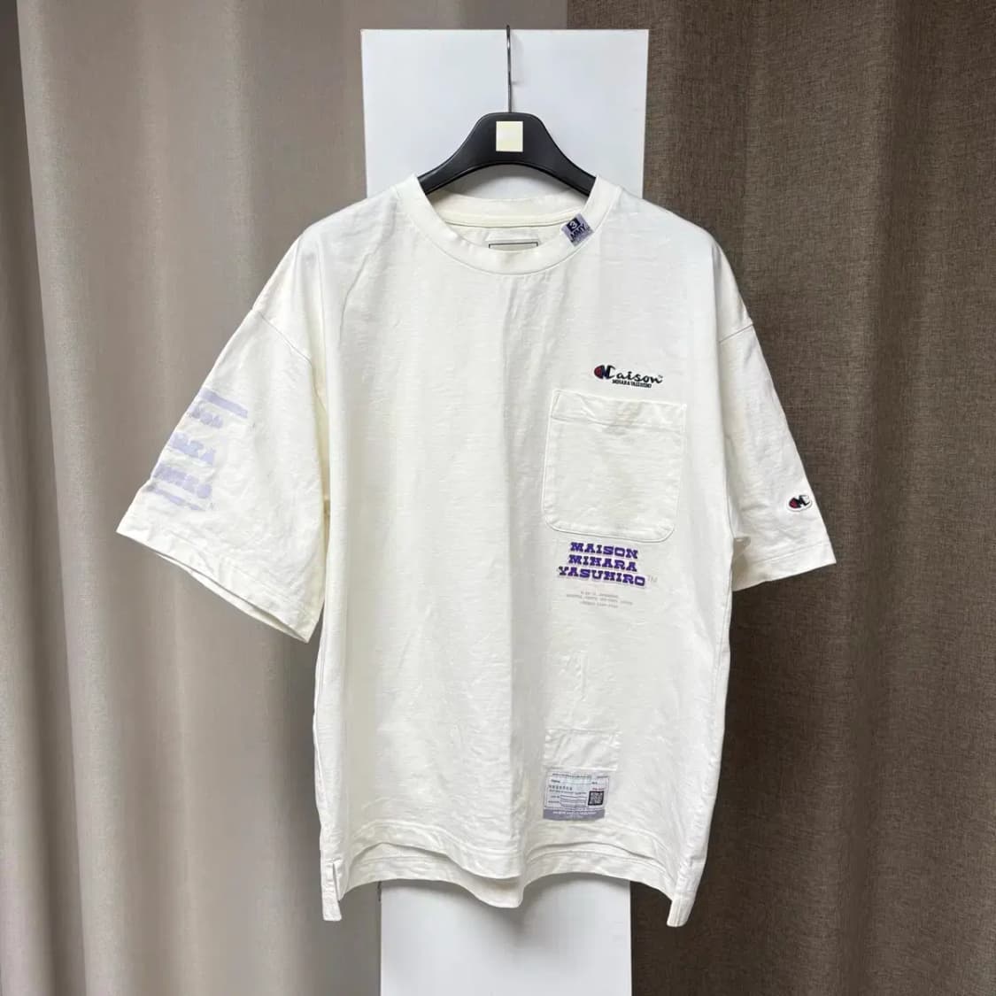 (한글택) 미하라야스히로 X 챔피온 오버핏 반팔 95 상품이미지1