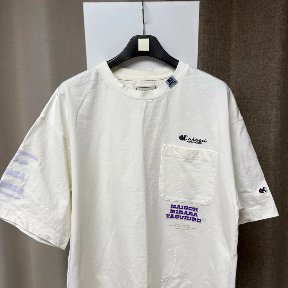 (한글택) 미하라야스히로 X 챔피온 오버핏 반팔 95 상품이미지3