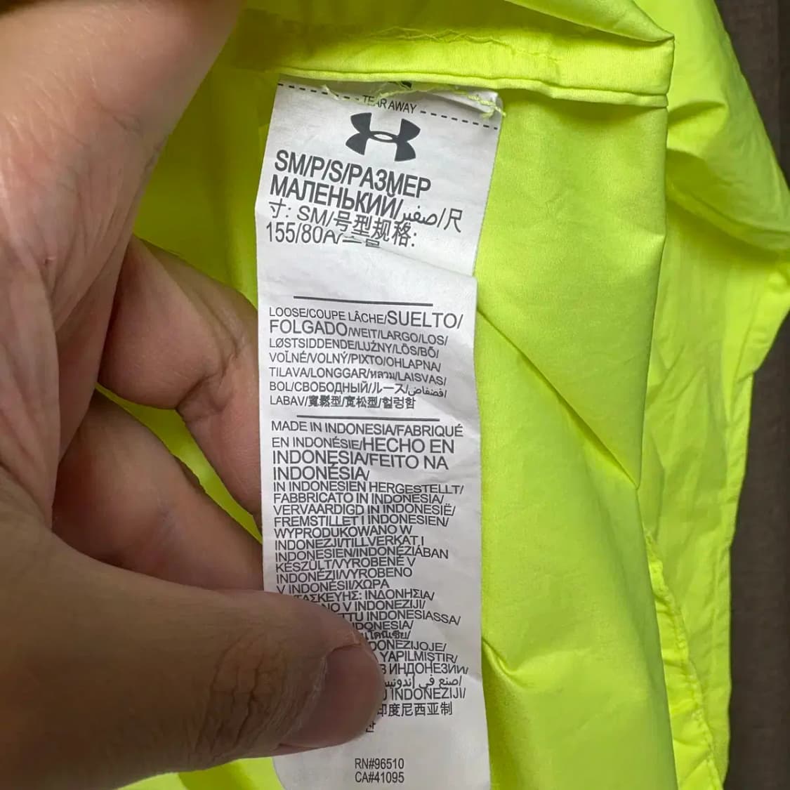 언더아머 우븐 아노락 후드 웜업 S 상품이미지6