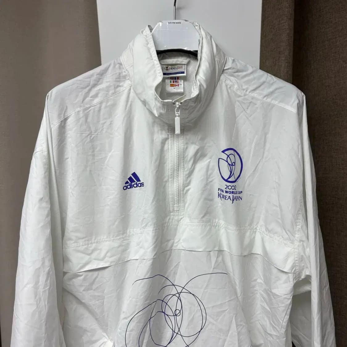 아디다스 2002 한일월드컵 우븐 아노락 웜업 M 상품이미지3