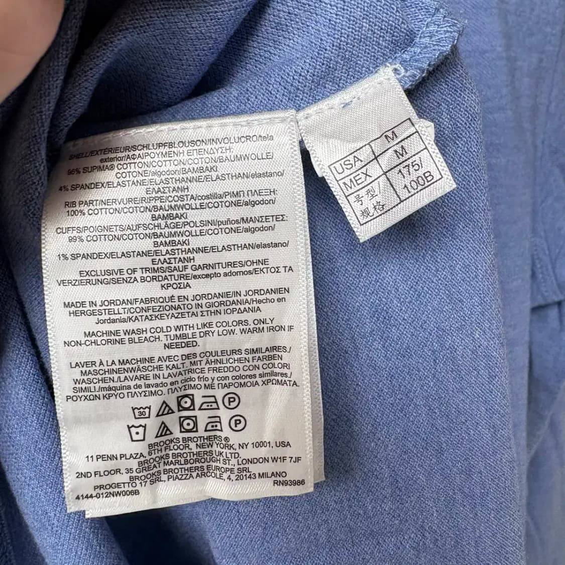 브룩스브라더스 긴팔 카라티 M 상품이미지6