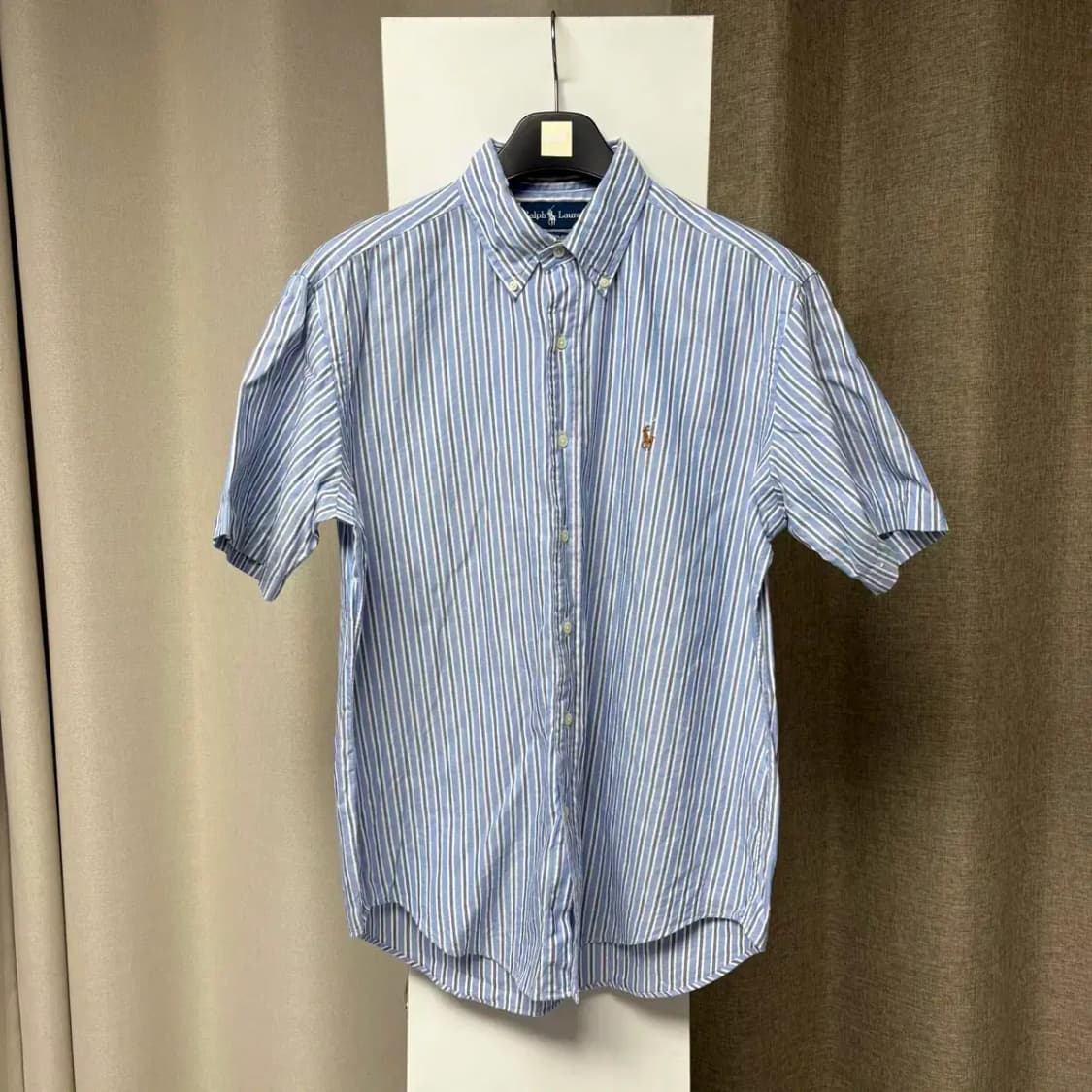 폴로 스트라이프 반팔 남방 L 상품이미지1