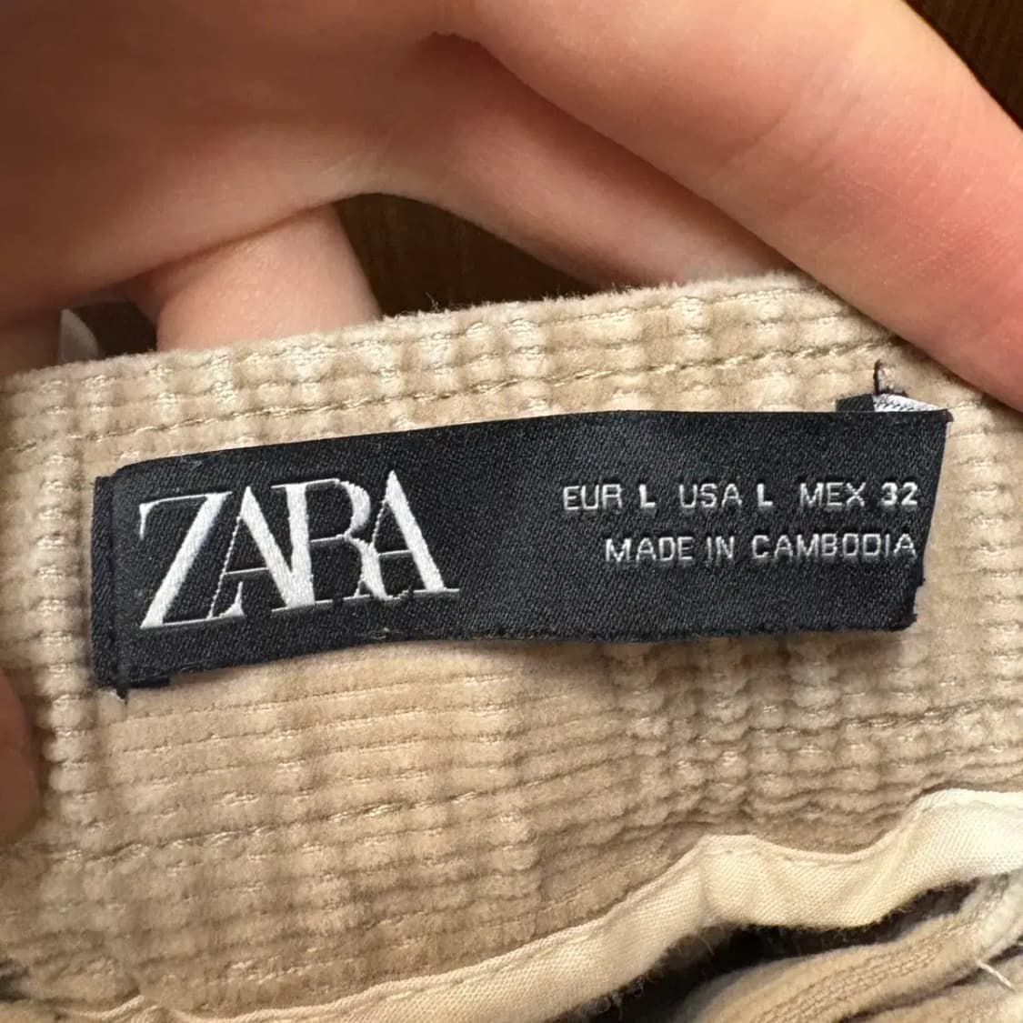 ZARA 자라 코듀로이 팬츠 L 상품이미지4