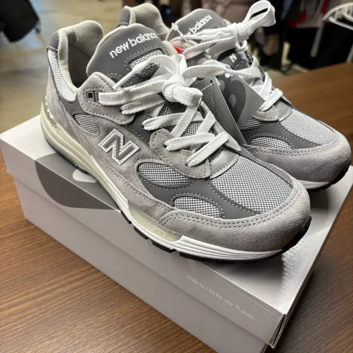 (택채 새상품) 뉴발란스 992 그레이 US8 (260) 상품이미지1