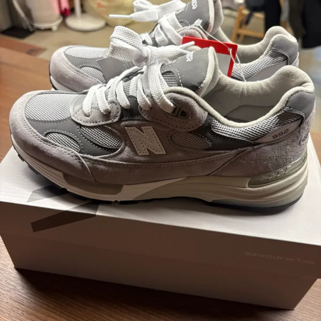 (택채 새상품) 뉴발란스 992 그레이 US8 (260) 상품이미지3