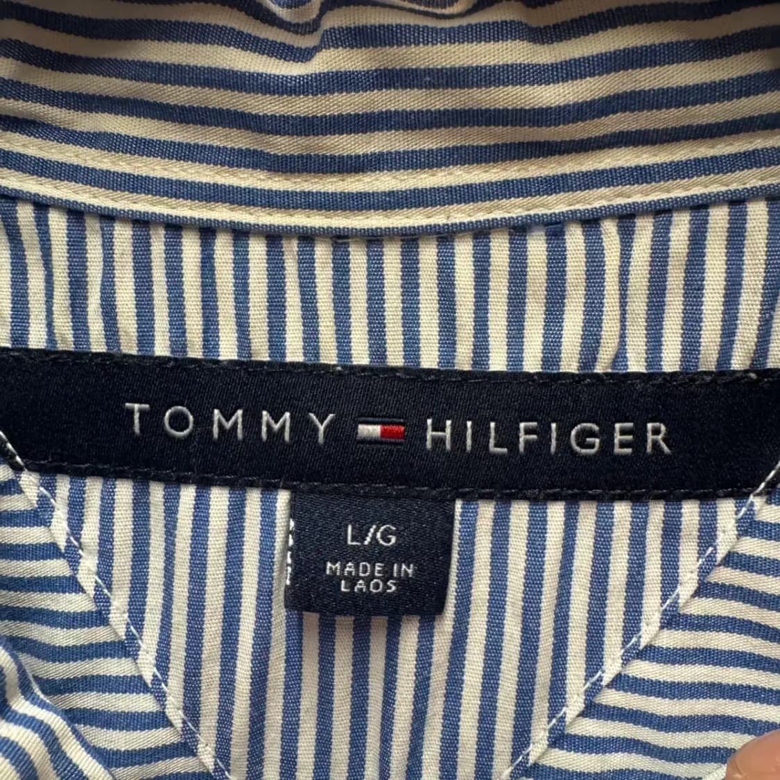 타미힐피거 스트라이프 남방 L 상품이미지3