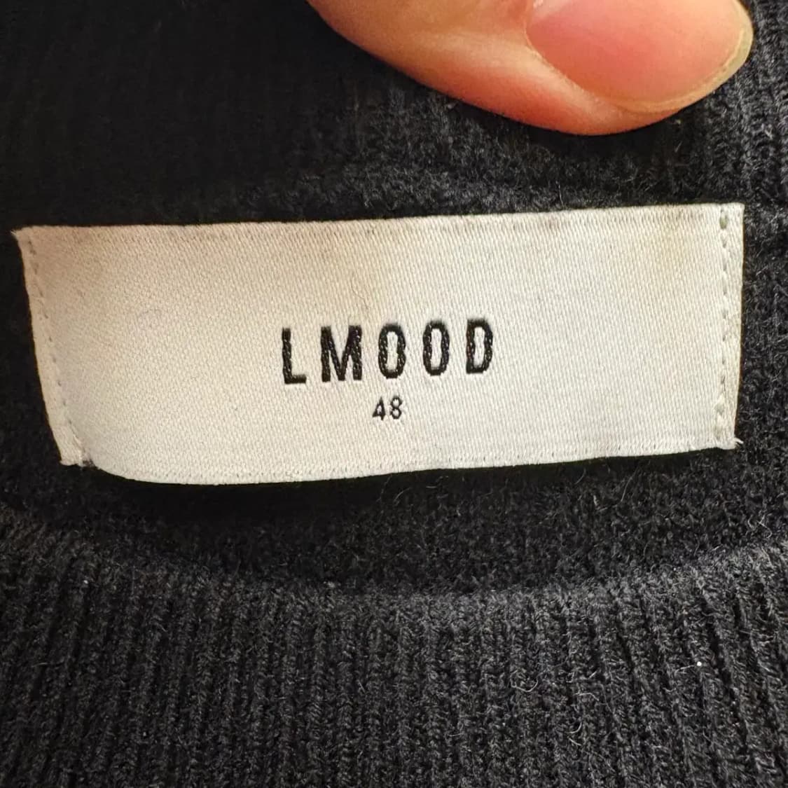 LMOOD 엘무드 니트 48사이즈 (블랙) 상품이미지3