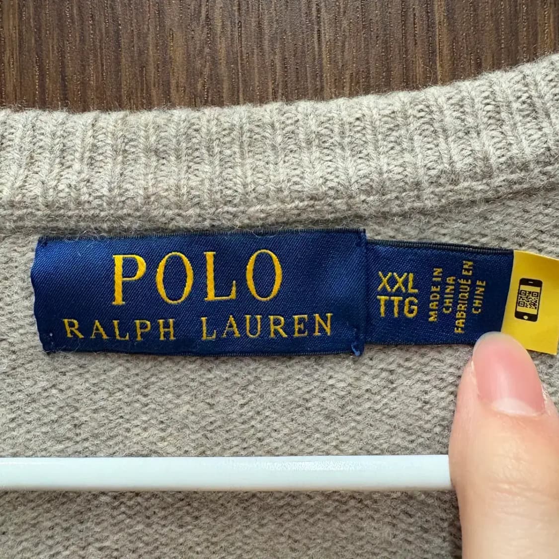 폴로 최신라벨 라운드 니트 XXL 상품이미지3