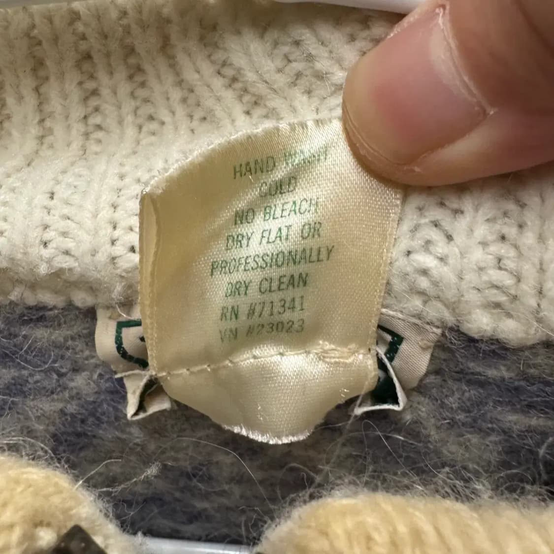 LLBEAN 엘엘빈 니트 집업 L (여성) 상품이미지5