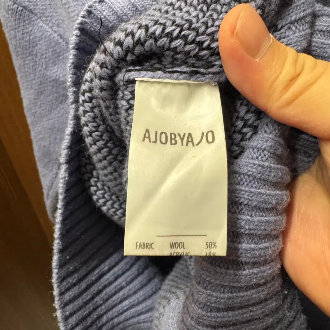 아조바이아조 라운드 니트 M 상품이미지5