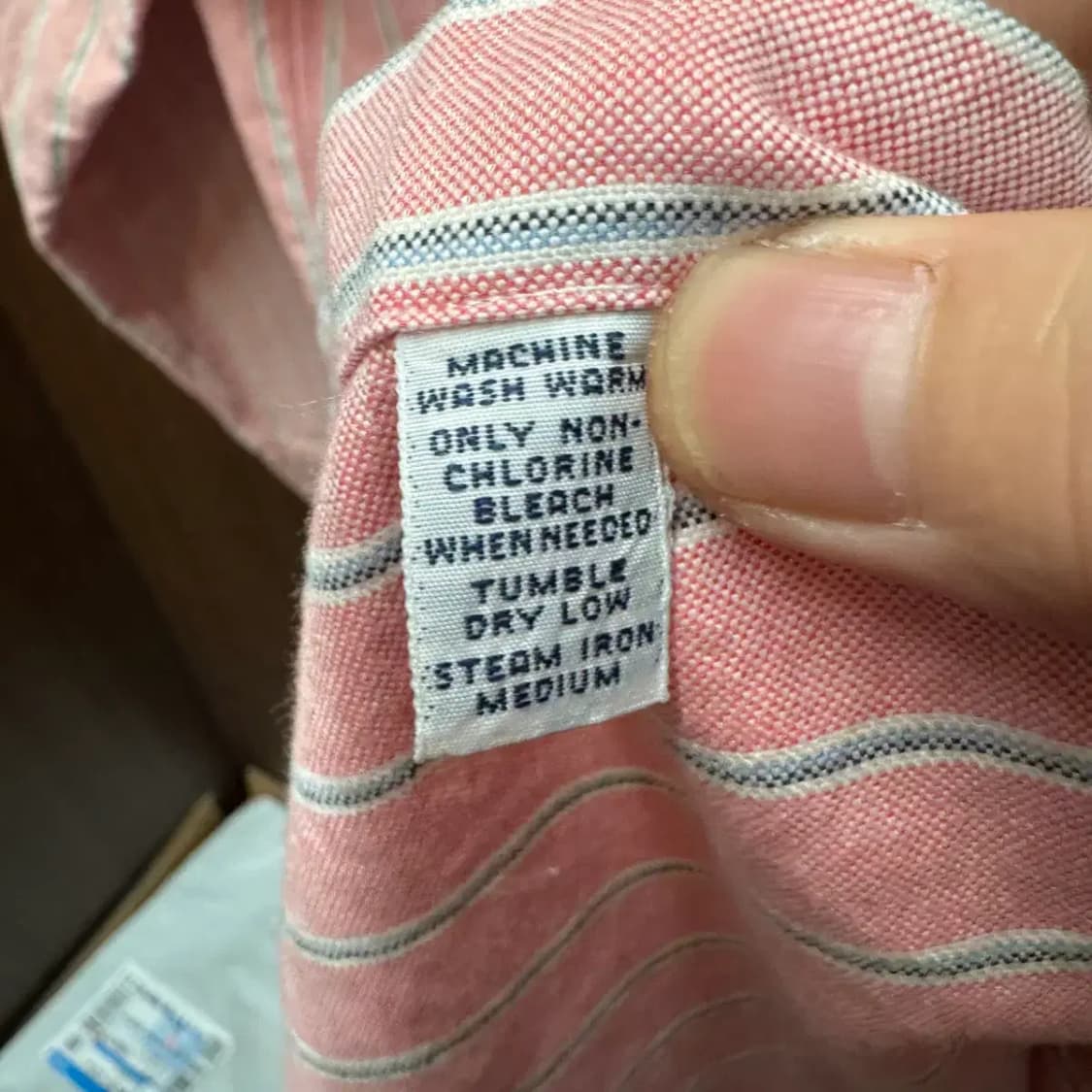 폴로 스트라이프 옥스포드 남방 약 XXL 상품이미지5