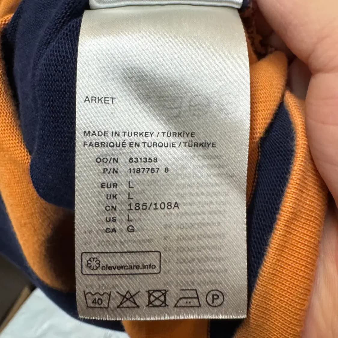 ARKET 아르켓 럭비티 카라티 L 상품이미지5