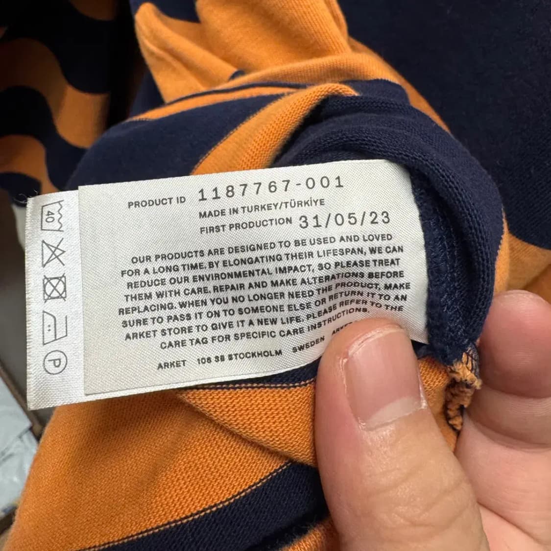 ARKET 아르켓 럭비티 카라티 L 상품이미지6