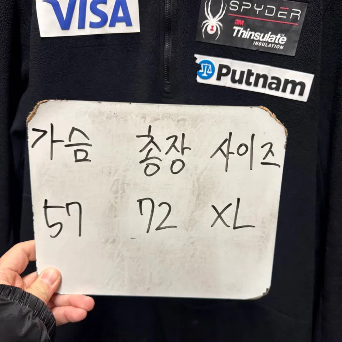 스파이더 후리스 반집업 XL 상품이미지2