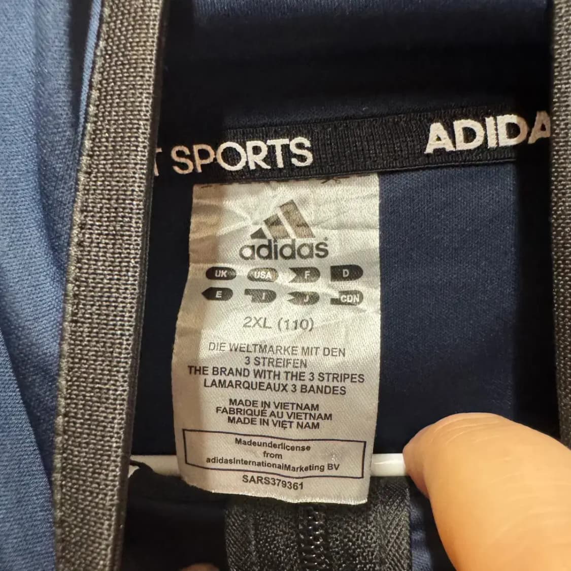 아디다스 트레이닝 후드집업 XXL 상품이미지3