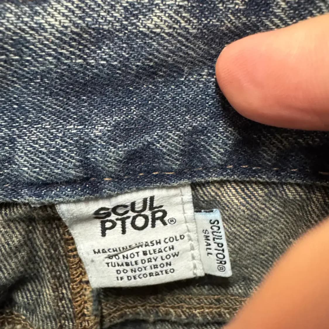 스컬프터 데님 팬츠 S 상품이미지3