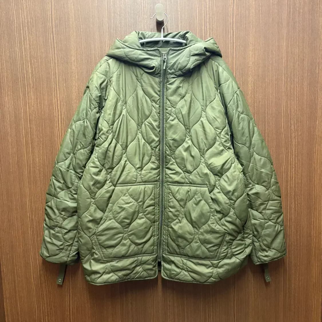 코드그라피 퀼팅 패딩 후드집업 L 상품이미지1