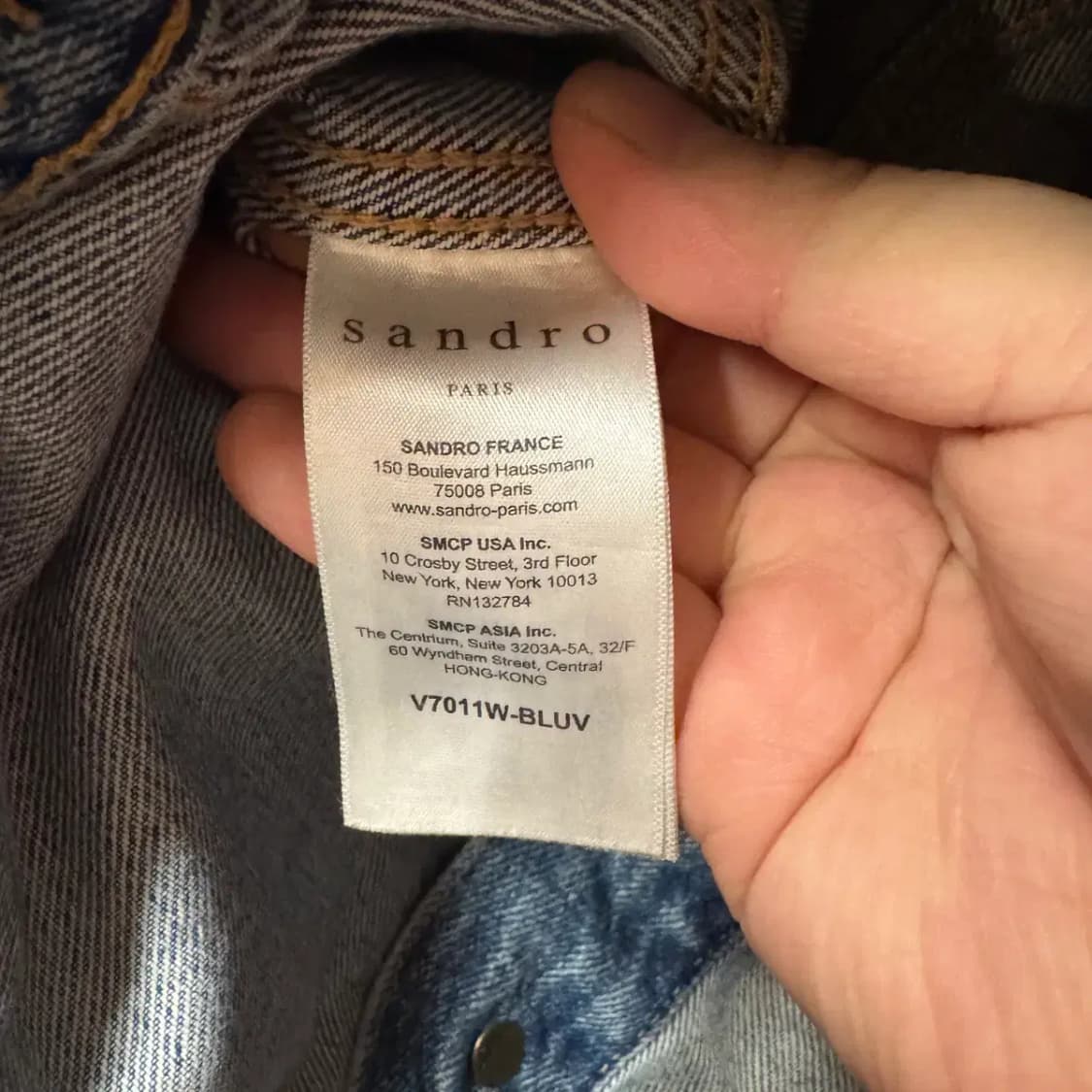 산드로 데님 자켓 L (여성) 상품이미지6