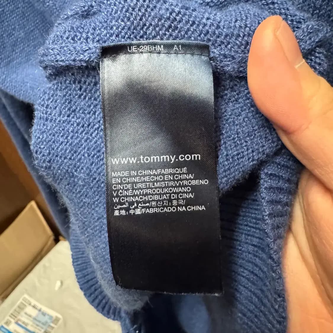 타미힐피거 니트 집업 XXL 상품이미지5