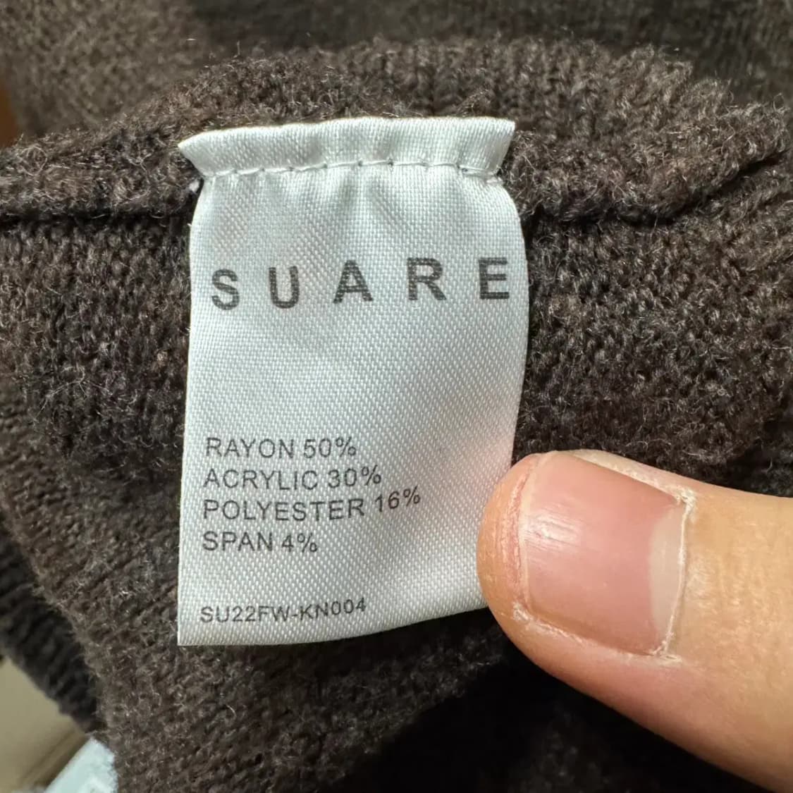 SUARE 수아레 니트 반집업 L 상품이미지5