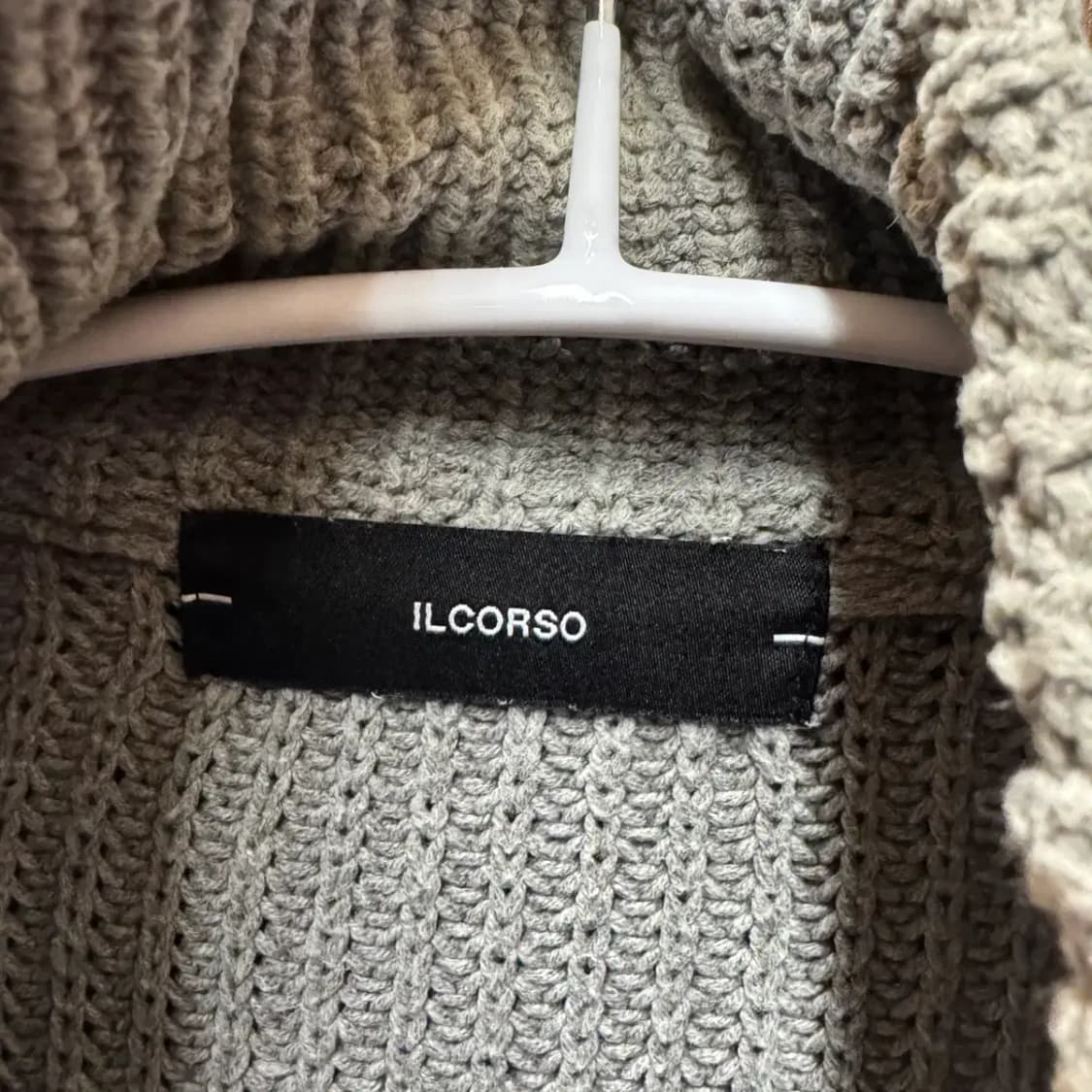일꼬르소 반집업 니트 95 상품이미지3