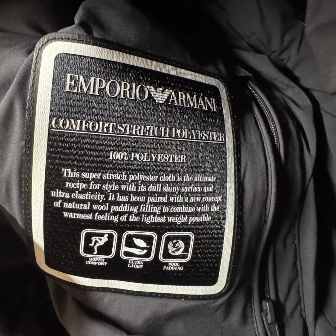 엠포리오 알마니 퀼팅 자켓 46 사이즈 상품이미지5