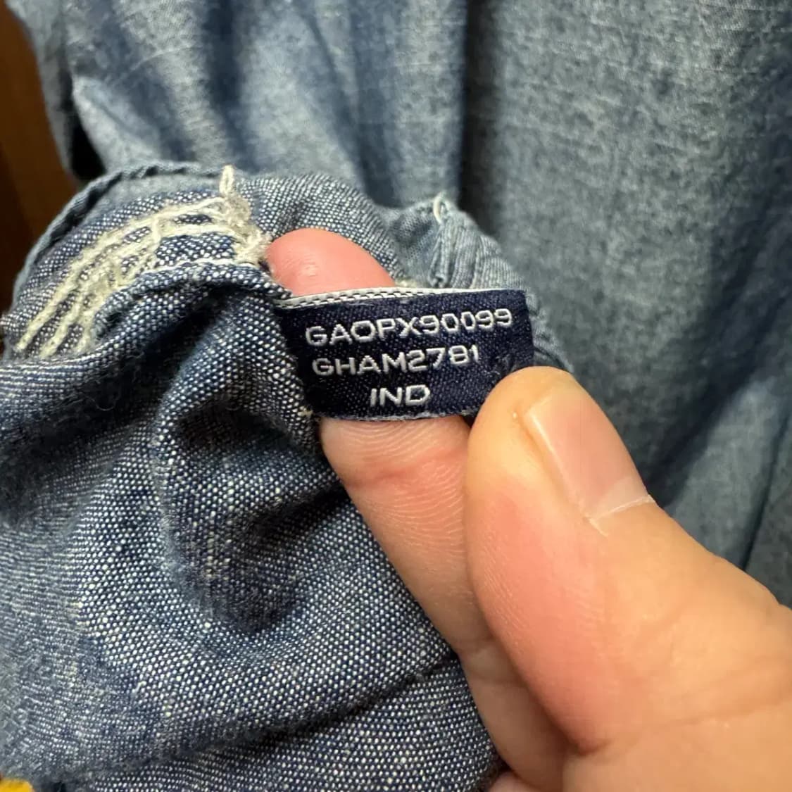 GH BASS 데님 남방 L 상품이미지5