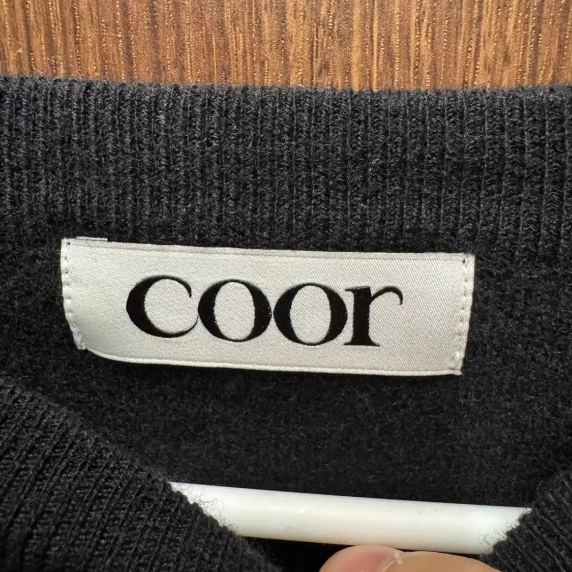 COOR 쿠어 블랙 니트 여성 L 상품이미지3